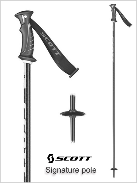 Unisex ski poles - Scott Signature Poles Black
