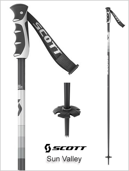 Unisex ski poles - Sun Valley Black