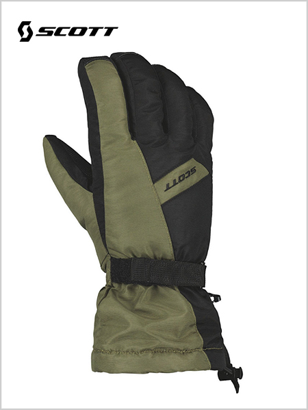 Ultimate Warm mens gloves - green / black