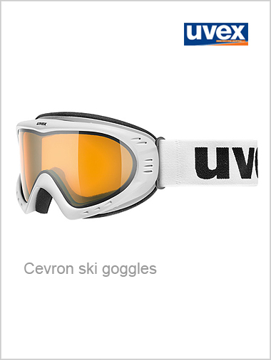 Cevron ski goggle - white