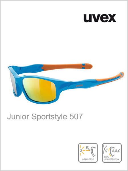 Junior - Sportstyle 507 blue (orange mirror lens)