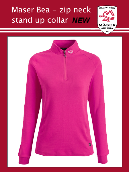 Maser Bea stand up collar top - Pink