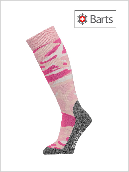 Ski sock Camo Kids - Pink