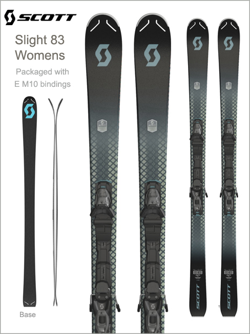 Slight skis womens and E M10 bindings
