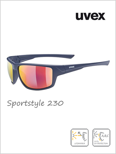 Sportstyle 230 sunglasses blue (red mirror lens) - cat 3