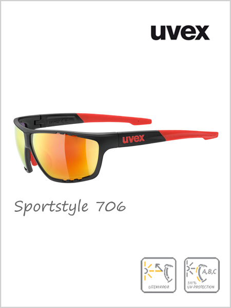 Sportstyle 706 sunglasses (red mirror lens) - cat 3