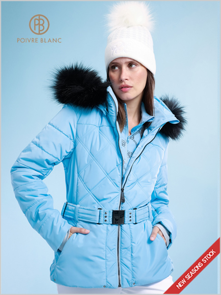 Susie ski jacket (fake fur) - Starlight blue