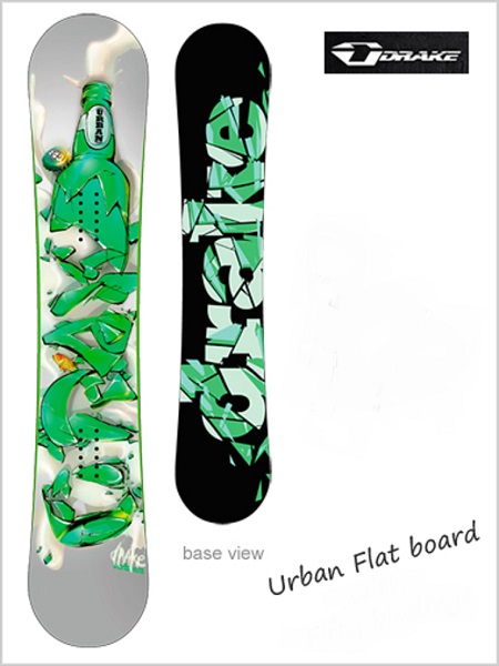 Urban flat snowboard