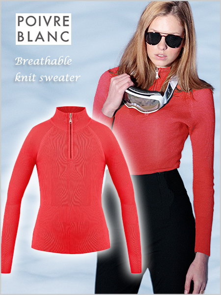 Poivre Blanc Breathable knit ski sweater
