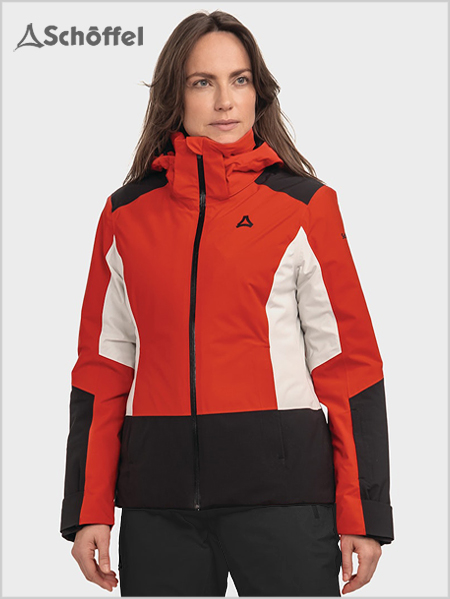 Zandwel womens ski jacket - Scarlet Red