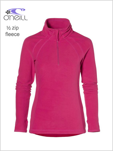 Womens half zip fleece - framboise pink  (size 14/16)